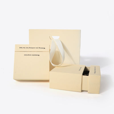 China manufaktur grosir kualitas tinggi Kalung Earring gelang kotak cincin Perhiasan kemasan Pribadi Custom Eco Friendly Karton Paper Drawer Perhiasan Box dengan logo