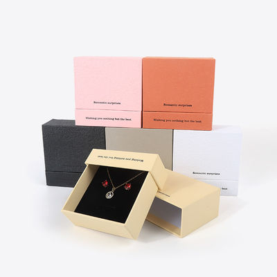 China manufaktur grosir kualitas tinggi Kalung Earring gelang kotak cincin Perhiasan kemasan Pribadi Custom Eco Friendly Karton Paper Drawer Perhiasan Box dengan logo