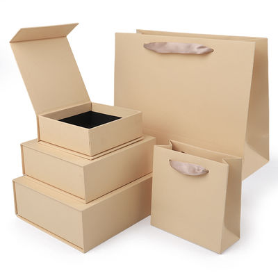 Pabrik grosir kualitas tinggi Kotak hadiah magnetik Kemasan Logo khusus mewah Eco Friendly Kardus Kertas Kuning Kotak perhiasan magnetik