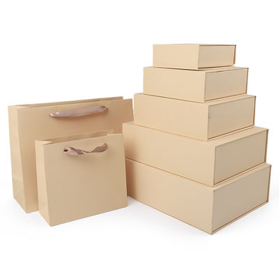 Pabrik grosir kualitas tinggi Kotak hadiah magnetik Kemasan Logo khusus mewah Eco Friendly Kardus Kertas Kuning Kotak perhiasan magnetik