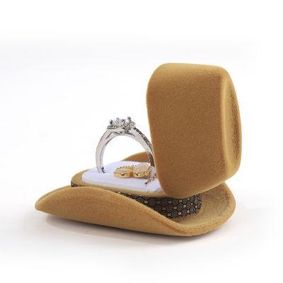 kotak cincin koboi beludru premium yang dipersonalisasi dan dapat disesuaikan untuk hadiah Liburan