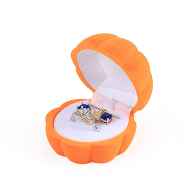 Customized premium personalized velvet ring box perhiasan kemasan untuk Halloween