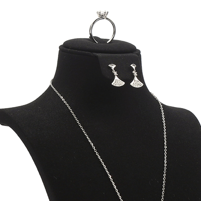 High End Perhiasan Manikin Custom Hitam Perhiasan Stand Tampilan Perhiasan Manikin