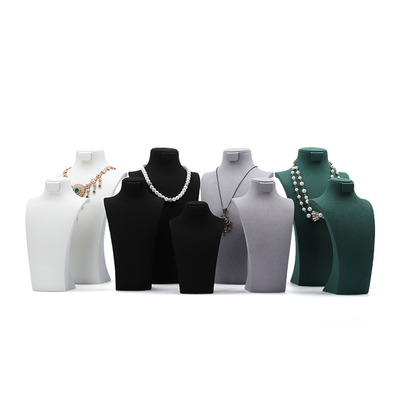 High End Perhiasan Manikin Custom Hitam Perhiasan Stand Tampilan Perhiasan Manikin