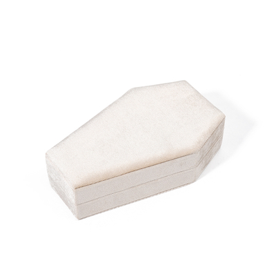 Custom Organizer Storage white velvet Perhiasan Box Travel OEM Perhiasan Natal kotak hadiah