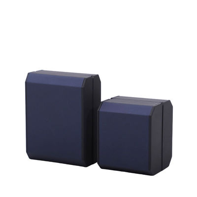 Hubungi Kami untuk Custom LED Lighting Plastik Perhiasan Kotak Biru LED Ring Box Velvet Lining