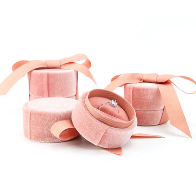 Hanhong Tiandi Flannel Kain Ring Box untuk Perhiasan Kemasan 5*4.5*5cm Plastik Velvet