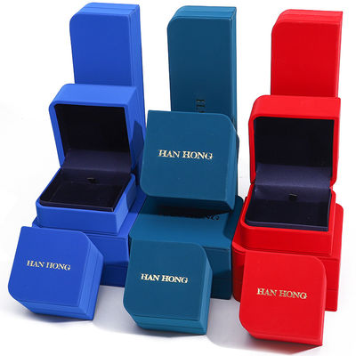 Diamond Arc-Shaped Elegant Fux Kulit Perhiasan Storage Box Luxury Packaging