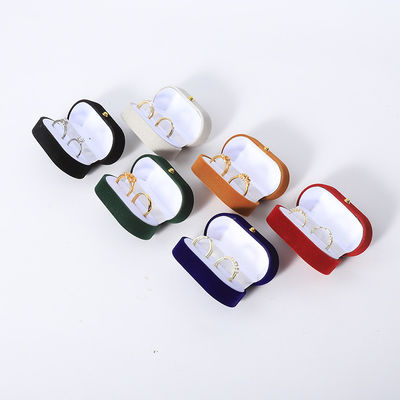 Custom Velvet Ring Box Packaging Untuk Perhiasan Pernikahan Dan Perkawinan